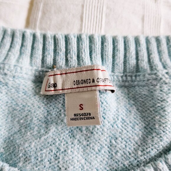 GAP Womens Colorblock Long Sleeve Sweater Size SMALL - Picture 7 of 8